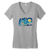 super starry night Women's V-Neck T-Shirt