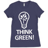 think green Ladies Fitted T-Shirt