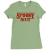 spooky shit Ladies Fitted T-Shirt