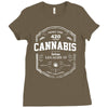 cannabis 420 Ladies Fitted T-Shirt