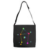libra rainbow sign Adjustable Strap Totes