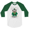 pug irish pub snorty mcpug's 3/4 Sleeve Shirt
