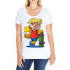 bart simpson Ladies Curvy T-Shirt