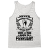 Never Underestimate Old Man Who Was Born February Tank Top