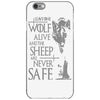 thrones wolf iPhone 6/6s Case