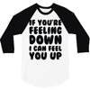 new rude birthday present 3/4 Sleeve Shirt