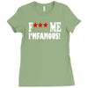 new david guetta f me i'm famous Ladies Fitted T-Shirt