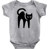 cat black Baby Bodysuit