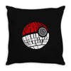 pokeball death star Throw Pillow