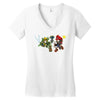 mario vs link Women's V-Neck T-Shirt
