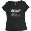 basements and kittens Women's Triblend Scoop T-shirt