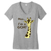 moo, i'm a goat Women's V-Neck T-Shirt