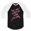 rad white and blue 3/4 Sleeve Shirt