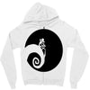 nightmare before christmas black logo Zipper Hoodie
