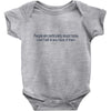 dumb people Baby Bodysuit