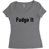 fudge it Women's Triblend Scoop T-shirt
