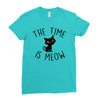 Meow Ladies Fitted T-Shirt