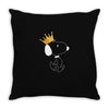 Crown Snoopy Throw Pillow