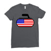 usa curling Ladies Fitted T-Shirt