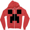 creeper face Zipper Hoodie