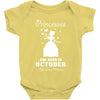 Princesses Are Born In October, Born In October, Born In October T Shi Baby Onesie