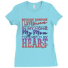 my mom is in heaven forever Ladies Fitted T-Shirt