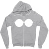 glasses Zipper Hoodie