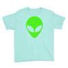 uomo alieno ufo stampa verde fluo divertente mitiche Youth Tee