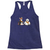 the owl and the weasel Racerback Tank