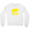 beer t shirt bear plus deer funny tee drinking college humor party shi Crewneck Sweatshirt