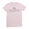 definition of fuck Ladies Fitted T-Shirt