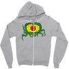 crawling eye monster Zipper Hoodie
