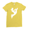fun ghost Ladies Fitted T-Shirt