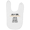 July Girl Baby Bibs