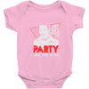 my girl wants to party all the time Baby Onesie