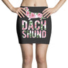 dachshund floral Mini Skirts