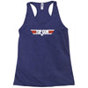 top gun logo cool retro Racerback Tank