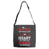 There's This Boy Who Stole My Heart He Calls Me Nana Adjustable Strap Totes