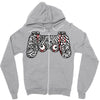 bone controller Zipper Hoodie