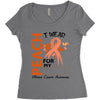 wear peach for  my [you can write any name] Women's Triblend Scoop T-shirt