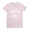 original parts vintage established 1967 perfectly aged Ladies Fitted T-Shirt