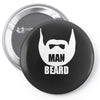 man beard funny mens Pin-back button