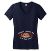 July Peeking Out Baby Boy Women's V-Neck T-Shirt