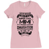 Super Cool Mimi Of A Freaking Awesome Daughter Ladies Fitted T-Shirt