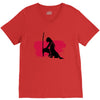 Wolf And Lady V-Neck Tee
