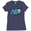 super starry night Ladies Fitted T-Shirt