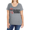 no violence against women's Ladies Curvy T-Shirt
