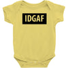 idgaf Dua Lipa Baby Bodysuit