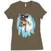 frozen banana Ladies Fitted T-Shirt
