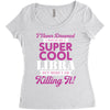 i never dreamed i would be a super cool libra but here i am killing it Women's Triblend Scoop T-shirt